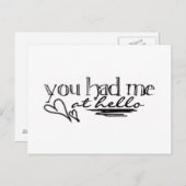 ハローで私を虜に - ポストカード (正面/裏面)