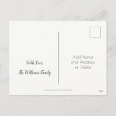 ハローのまわりにロウソク炎の金ゴールドエレガントクリスマス シーズンポストカード (裏面)