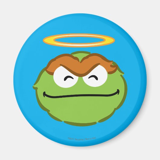 ハローのオスカーの微笑の顔 マグネット (正面)