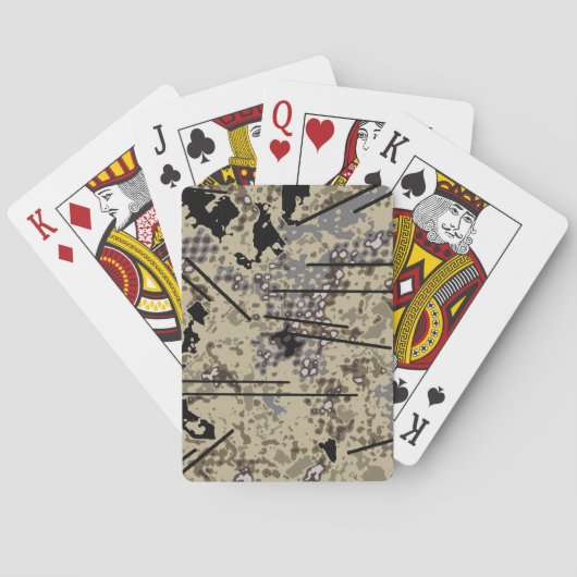 ハローの戦闘の迷彩柄 トランプ (裏面)