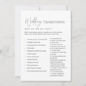 ハローの結婚伝統ブライダルシャワーゲームカード 招待状 (正面)