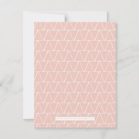 ハローはっきりしたピンク 招待状 (裏面)