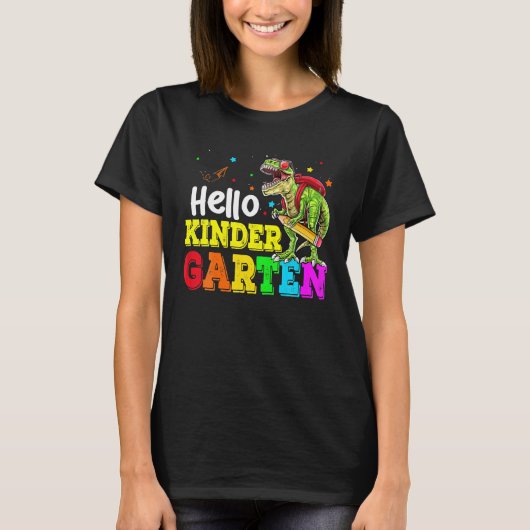 ハローアイスティンティリョー先生学生戻る Tシャツ (正面)