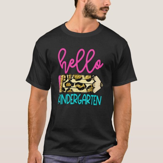 ハローアイスティンヒョウ鉛筆かわいい先生 Tシャツ (正面)