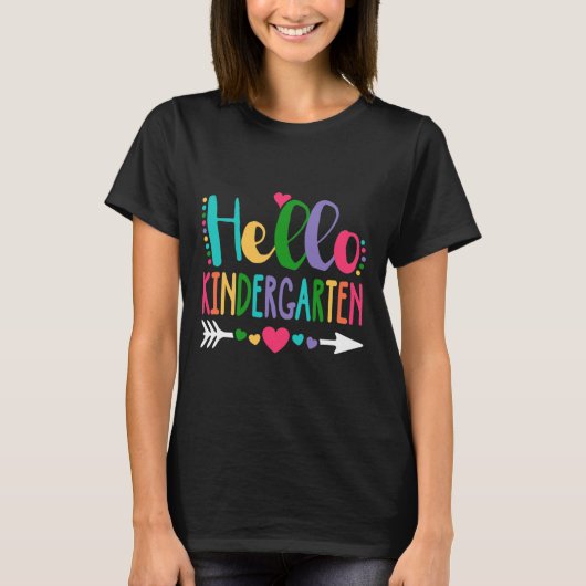 ハローアイランドヒョウ絞り染めペンシルかわいいテ Tシャツ (正面)