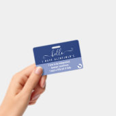 ハローアルジマイマー認識度とエマージェンシー連絡 バッジ (手持ち)