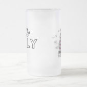 ハローイタリアフロステッドグラスビールマグ フロストグラスビールジョッキ (中央)