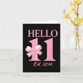 ハローイレブンエスト2014 11誕生日ガールコケット カード (黄色い花)