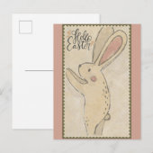 ハローイースターキュートバニーラビット ポストカード (正面/裏面)