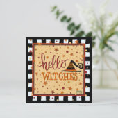 ハローウィッチおもしろいスフレンドハロウィンホリデーカード シーズンカード (スタンド正面)