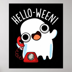 ハローウィンおもしろい幽霊プンダークBG ポスター