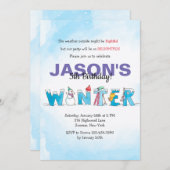 ハローウィンター招待状 招待状 (正面/裏面)