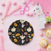 ハローウィンパーティおもしろいイラスト ペーパープレート (パーティー)