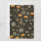 ハローウィンパーティお洒落模様 招待状 (裏面)