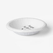 ハローウィンパーティかわいい黒オレンジ色の猫 ペーパーボウル (傾斜あり)