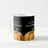 ハローウィンパーティとカボチャヴィンテージ コーヒーマグカップ (正面左)