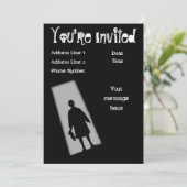 ハローウィンパーティのたそがれ地帯の招待状 招待状 (スタンド正面)