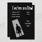 ハローウィンパーティのたそがれ地帯の招待状 招待状 (正面/裏面)