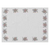 ハローウィンパーティのための砂糖のスカルのテーブルクロス テーブルクロス (正面(横))