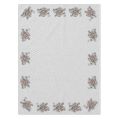 ハローウィンパーティのための砂糖のスカルのテーブルクロス テーブルクロス (正面)