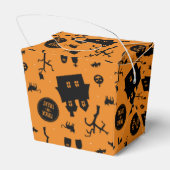 ハローウィンパーティのトリック・オア・トリートパターン フェイバーボックス (裏面サイド)