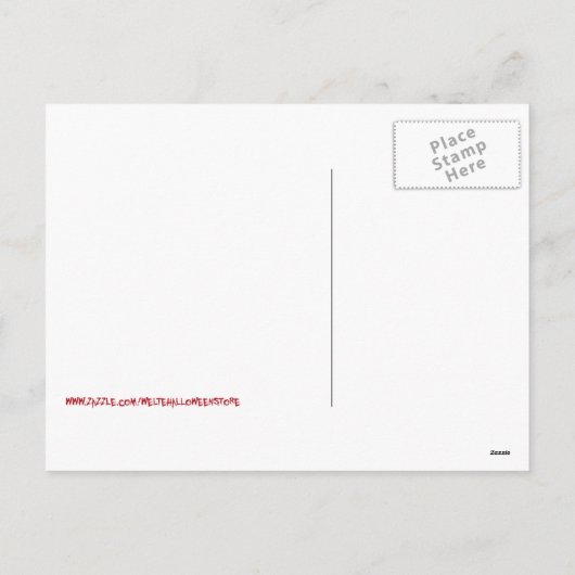 ハローウィンパーティのハロウィーンのカボチャのちょうちんのカボチャ黒猫 シーズンポストカード (裏面)