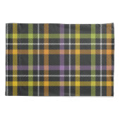 ハローウィンパーティの休日のカスタムなレトロの格子縞 枕カバー (裏面-左)