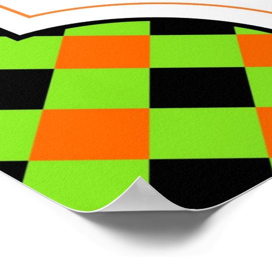 ハローウィンパーティの手品または治療足 ポスター (角)