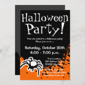 ハローウィンパーティの招待状|のカスタムの招待 招待状 (正面/裏面)