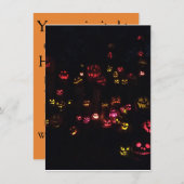 ハローウィンパーティの招待状 招待状 (正面/裏面)