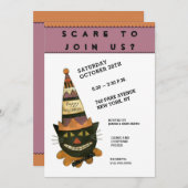 ハローウィンパーティの招待状 招待状 (正面/裏面)