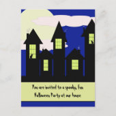 ハローウィンパーティの招待 – 2つのスタイルが利用可能 インビテーションポストカード (正面)