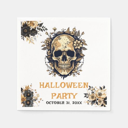 ハローウィンパーティの美しいカクテル スタンダードカクテルナプキン (正面)