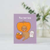 ハローウィンパーティの衣装を着たフランス人 シーズンポストカード (スタンド正面)