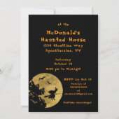 ハローウィンパーティの魔女が動かす 招待状 (裏面)