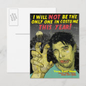 ハローウィンパーティはがき招待状 インビテーションポストカード (正面/裏面)