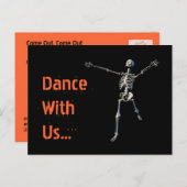 ハローウィンパーティはがき招待状 インビテーションポストカード (正面/裏面)