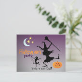 ハローウィンパーティはがき招待状 インビテーションポストカード (スタンド正面)