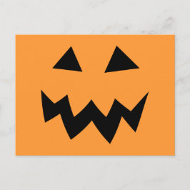 ハローウィンパーティはがき |パンプキンヘッド顔 ポストカード