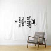 ハローウィンパーティは何もしないただのトリックの面白いシャツ タペストリー (インサイチュ(横))