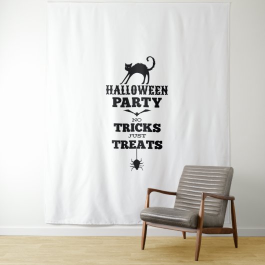 ハローウィンパーティは何もしないただのトリックの面白いシャツ タペストリー (インサイチュ)