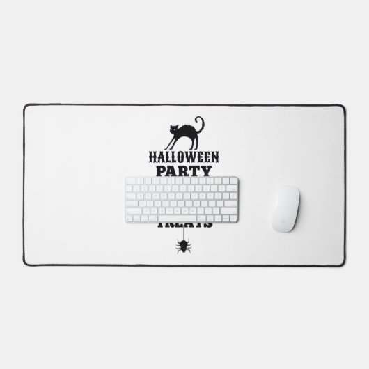 ハローウィンパーティは何もしないただのトリックの面白いシャツ デスクマット (キーボード&マウス)