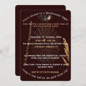 ハローウィンパーティへの招待 招待状 (正面/裏面)