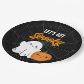 ハローウィンパーティを取ろう不気味 ペーパープレート (アングル)
