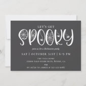 ハローウィンパーティを取ろう不気味 招待状 (正面)