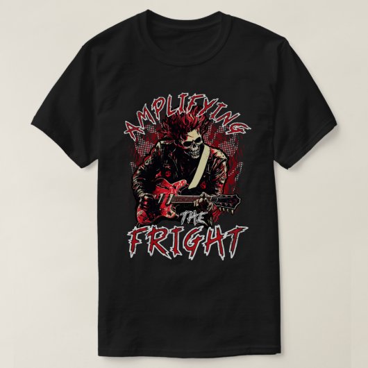 ハローウィンパーティを増幅するFright Punk岩 Tシャツ (デザイン正面)