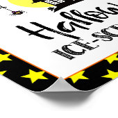 ハローウィンパーティアイスクリームバー標識 ポスター (角)