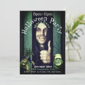 ハローウィンパーティイゴール洞窟招待状ヴィンテージ 招待状 (スタンド正面)