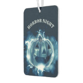 ハローウィンパーティイブブルーパンプキンホラー カーエアーフレッシュナー (左)