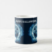 ハローウィンパーティイブブルーパンプキンホラー コーヒーマグカップ (中央)